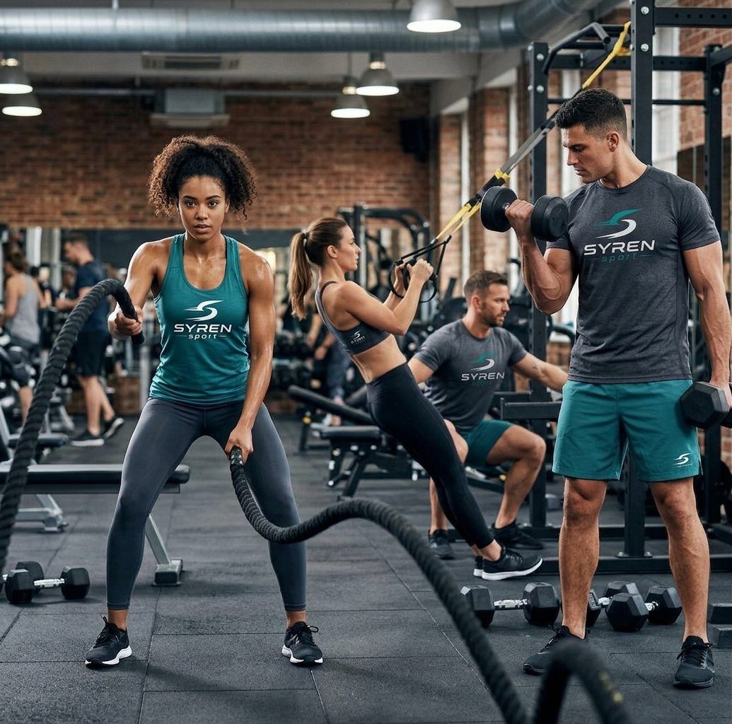 Athletes training in Syren Sports performance wear
