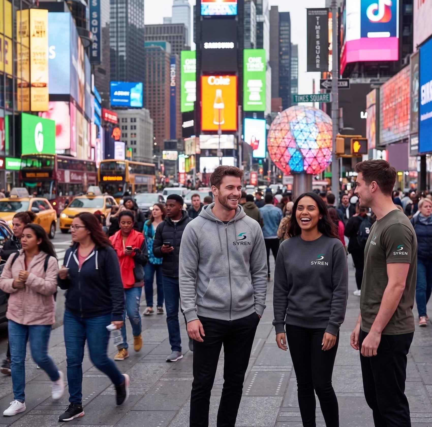 Custom tees and hoodies worn in New York